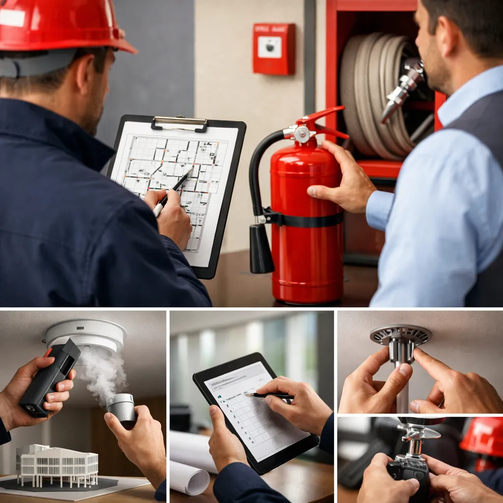 Installation d'équipements incendie